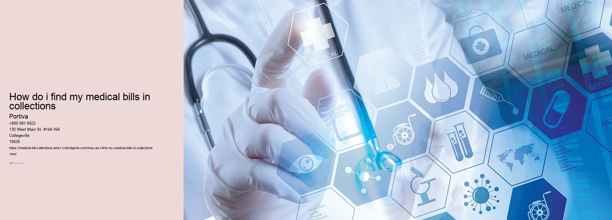 how do i find my medical bills in collections